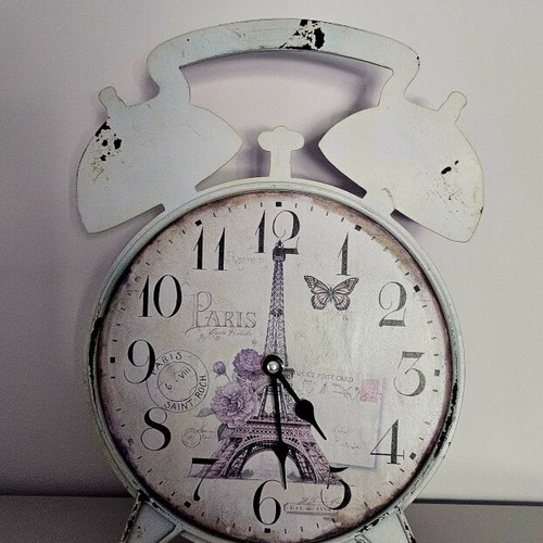 Paris table clock, vintage style