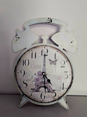 Paris table clock, vintage style