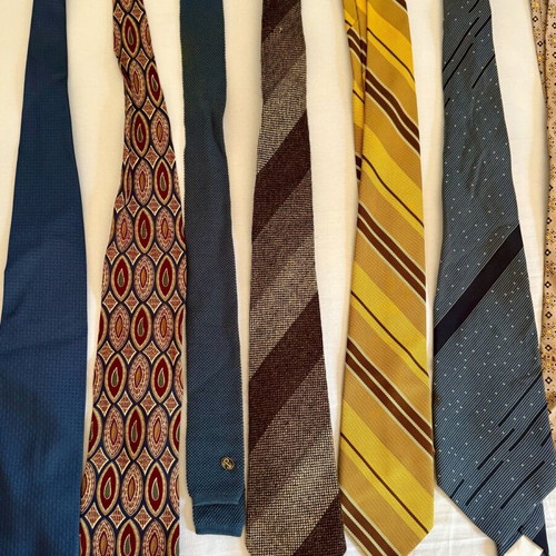 Vintage ties used, pack of 14 pieces