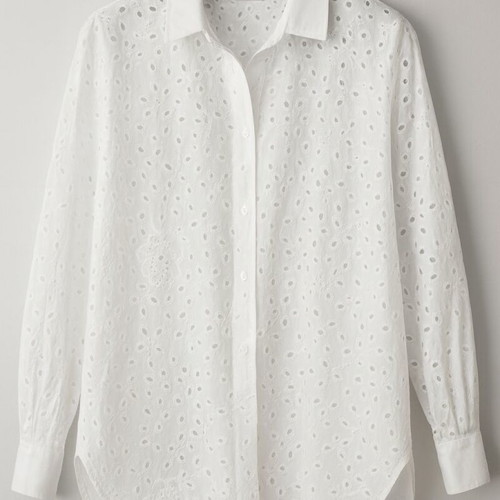 White Cotton Shirt XL new, breathable and stylish