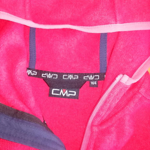 CMP fleece jacket for girls like new, size 164, 14 years, pink red