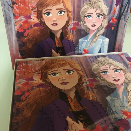 Frozen 2 puzzles like new, pack of 2 children's 24-piece sets