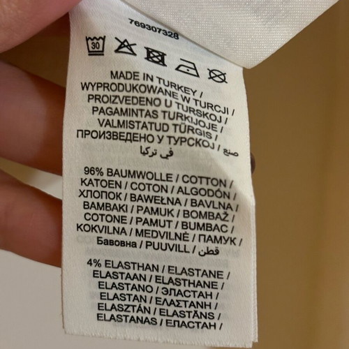 Review blouse in ecru with shirring detail like new