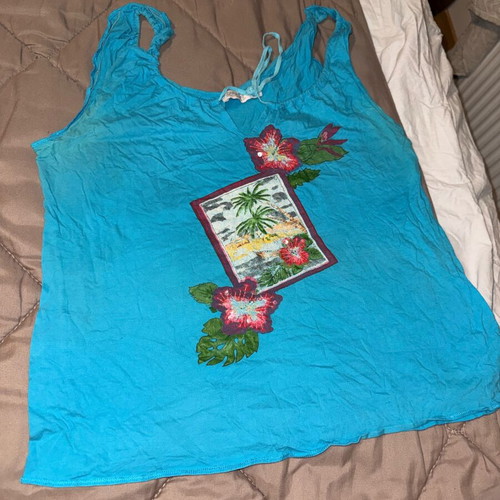 Blue blouse size L like new, excellent condition