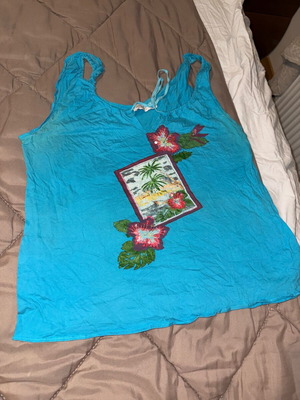 Blue blouse size L like new, excellent condition