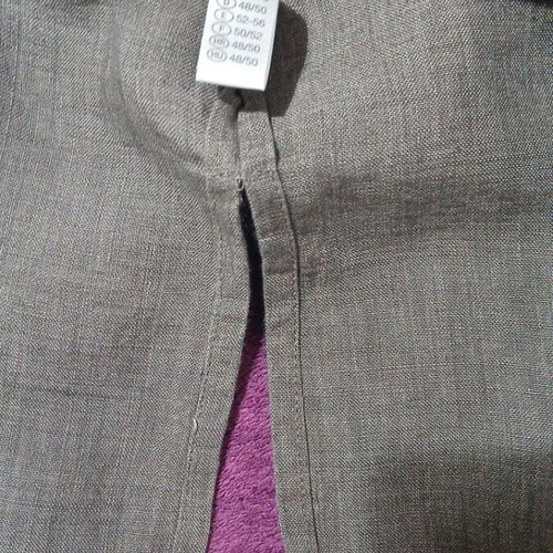 Canda linen shirt like new, beige and brown, size XL