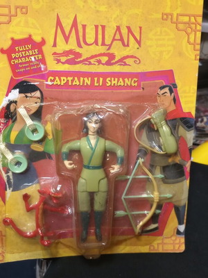 Mulan figure card new, Chinese warrior