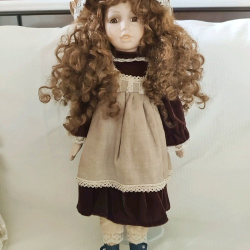Vintage porcelain dolls used, pack of 5 pieces