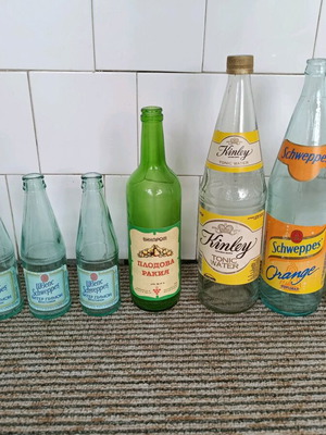 Lot of old bottles used