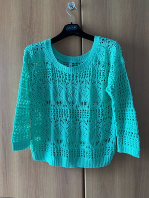 Aeropostale loose knitted blouse new, green, size XL