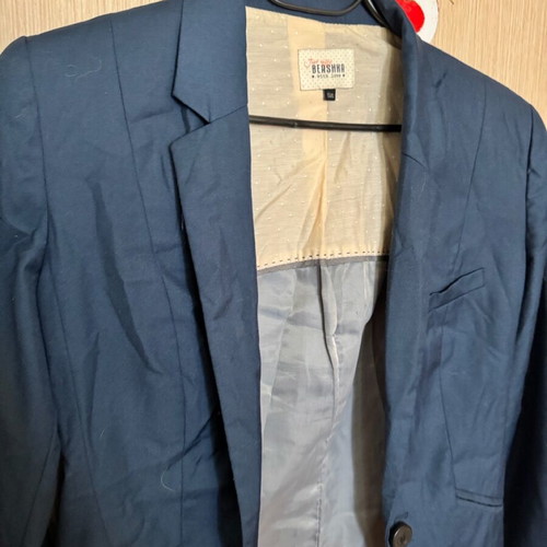 Bershka blazer blue like new, fitted
