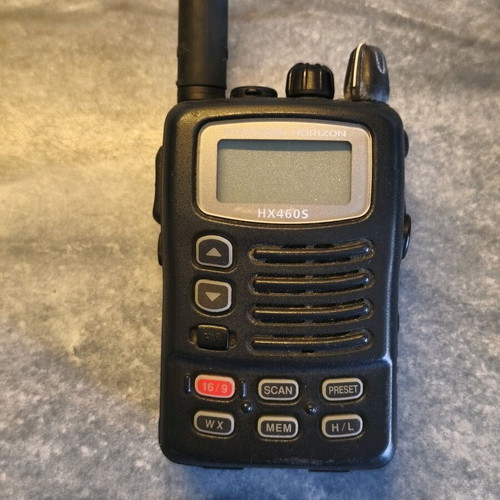 Standard Horizon HX460S portable radio used