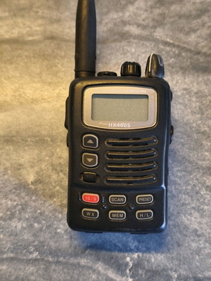 Standard Horizon HX460S portable radio used