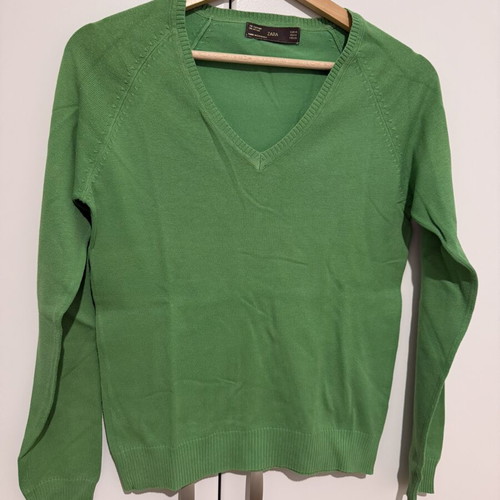 Zara pullover size M used, green