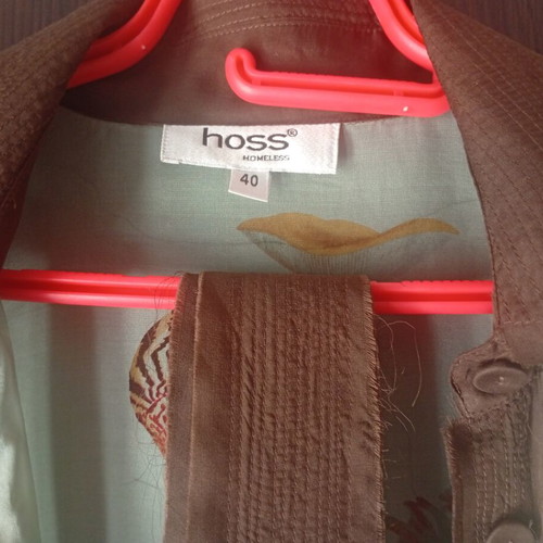 Hoss Intropia silk women's dress like new, brown and turquoise