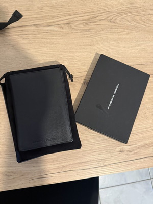 Porsche Design leather wallet, black, 12x18 cm