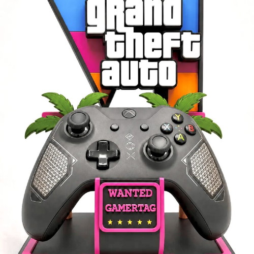 GTA VI Controller Stand for Xbox and PS5 with Custom Name