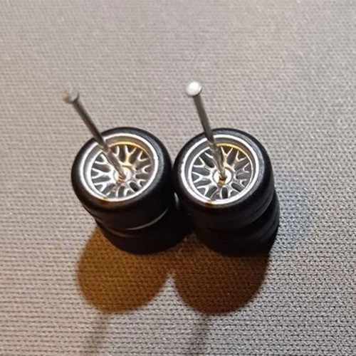 Hot Wheels 1/64 Real Riders silver wheels new