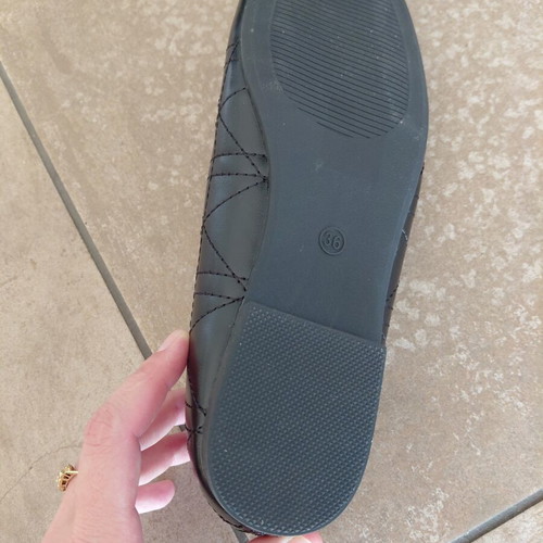Ballerina shoes size 36, black, like Dior style