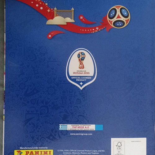Panini FIFA World Cup Russia 2018 album new with 6 initial stickers