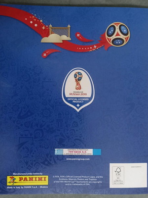 Panini FIFA World Cup Russia 2018 album new with 6 initial stickers