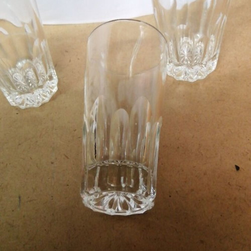 Glass Cups for Tsipouro or Ouzo, set of 3, like new