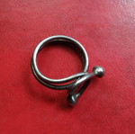 Silver ring 925 used, old design