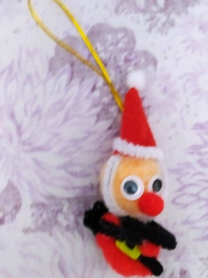 Christmas ornament used, height 9 centimeters