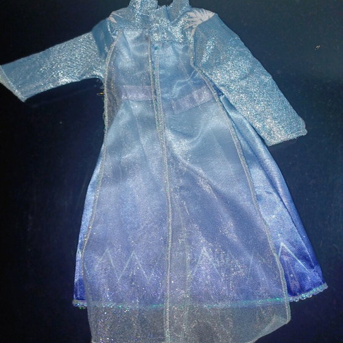 Elsa doll dress used from Frozen 2 movie with damage