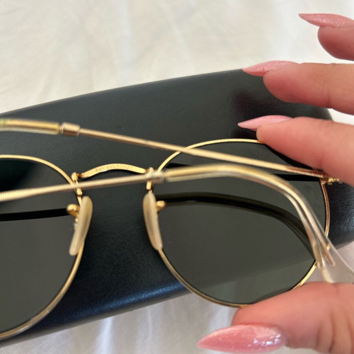 Ray-Ban sunglasses new, green with gold