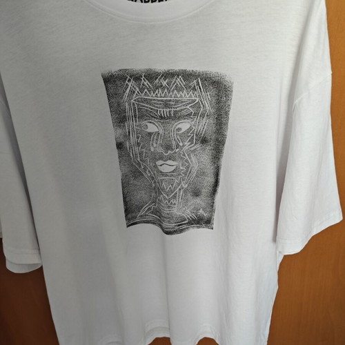 Terranova Frida Kahlo hand screen-printed T-shirt, XS men, white