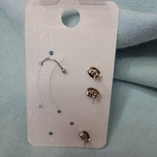 Ear cuffs stainless steel, new