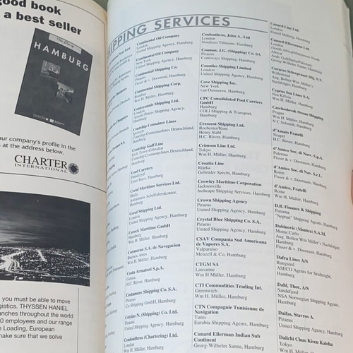 Vintage Port of Hamburg Guide 1993-1994 like new, collectible