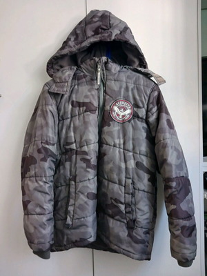 Alouette kids jacket like new, size 140 cm, black and green