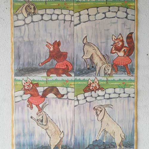 Old school map used “The Fox and the Goat”