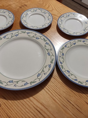 La Rochelle dinner plates set, 5 pieces, English vintage
