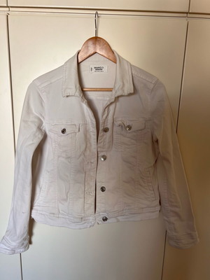 MANGO Denim Jacket women's white used size M