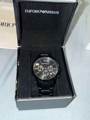 Ea7 Emporio Armani ρολόι καινούργιο, μαύρο unisex