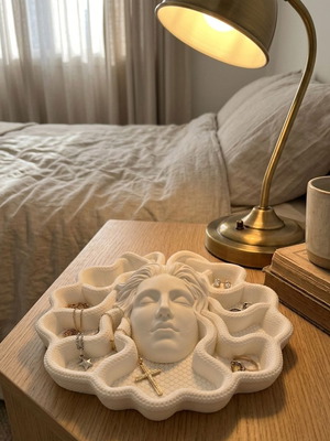 Κοσμηματοθήκη 3D Printed "Μέδουσα" καινούργια, minimal διακόσμηση
