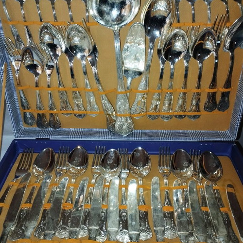 Silver-plated cutlery set new, complete