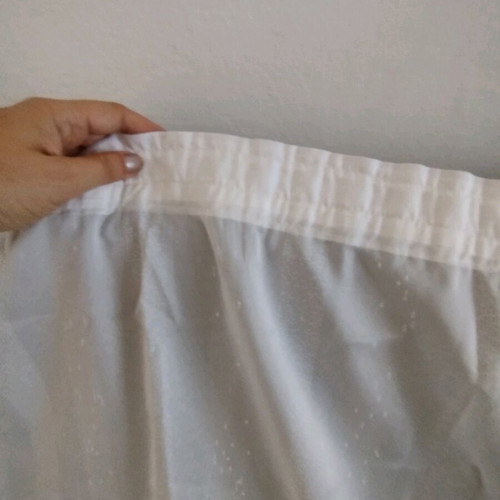 Curtain with lace used
