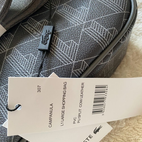 Lacoste crossbody bag like new, gray