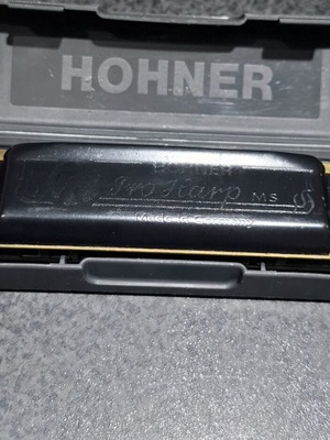 Hohner Pro Harp MS harmonica used, key D, made in Germany