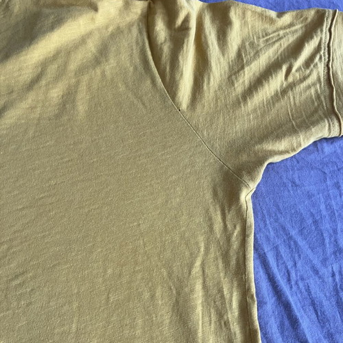 Omerta T-shirt L/XL like new, yellow, 100% cotton, Greek made