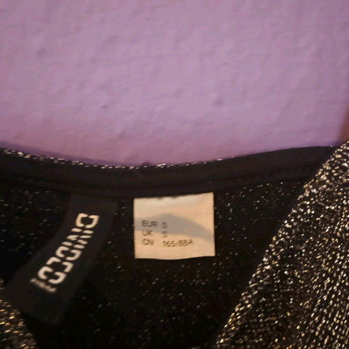 H&M dress like new with glitter and straps, size S