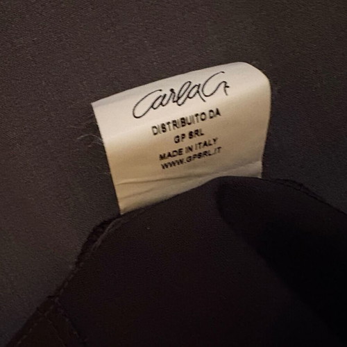 Italian dress Carla Gi like new, black and gray, size S