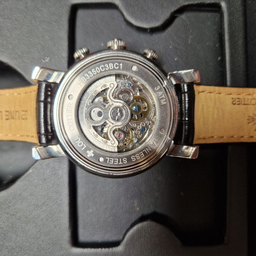 Louis Cottier men's watch new automatic skeleton movement