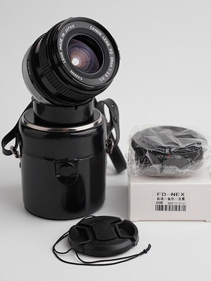 Canon FD Mount 28 mm 2.8 S.C Φακός μεταχειρισμένος με προσαρμογέα FD-NEX