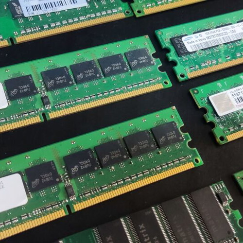 Ram DDR2 used, pack of 11 modules 256MB, 512MB, 1GB