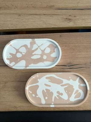 Oval decorative trays The Splash Set like new